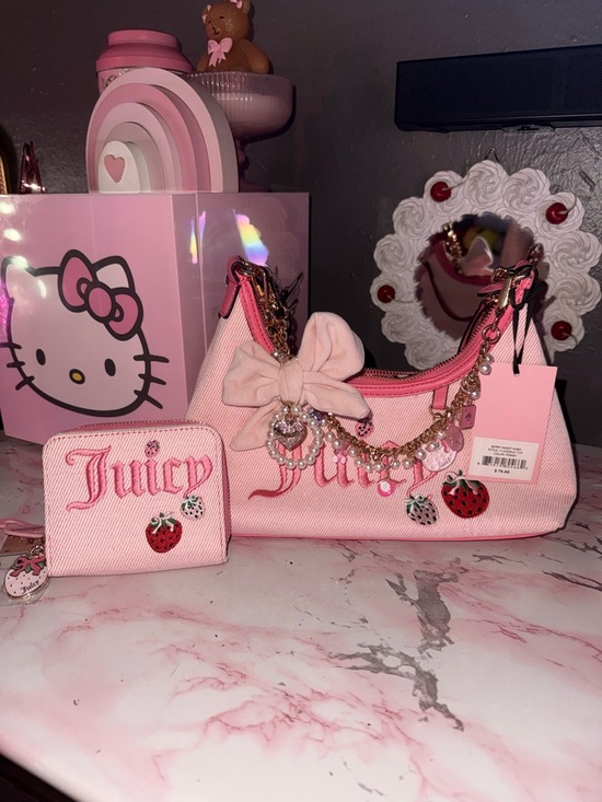 Juicy Couture Handbags - Juicy Couture Berry Sweet Hobo Purse & Matching Wallet